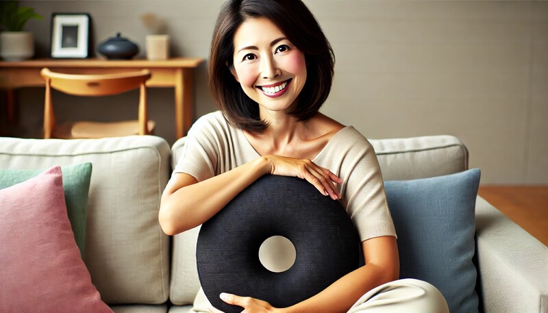 産後の女性に円座クッション