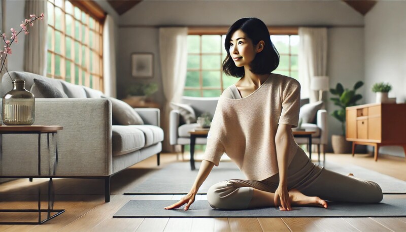 ヨガも取り入れて筋膜リリースの効果アップ